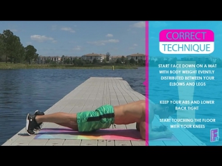 plank with knee touch