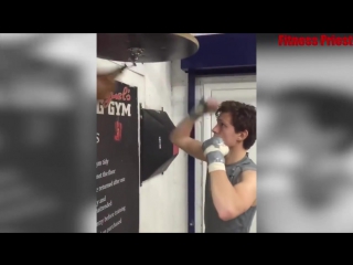 tom holland training for new spider-man