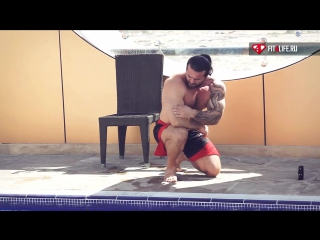 correct push-ups from the floor. denis borisov