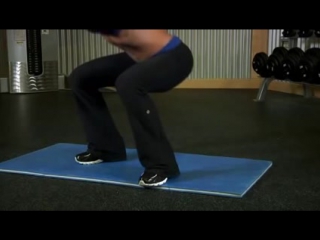 freehand jump squat - leg exercise