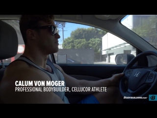 calum von moger goes grocery shopping chest workout for mass episode 2