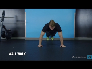 wall walk exercise guide